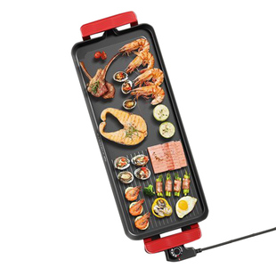 电烤盘家用烤肉盘室内多功能无烟烧烤炉子烤串机烤鱼盘烤肉一体锅