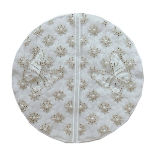 中国风布贴复古洋气古风手缝补丁贴儿童衣服装饰圆形补子新中式