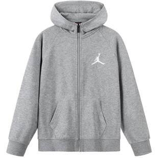 Jordan儿童装男童卫衣开衫2025秋冬新款中大童上衣运动外套女童潮