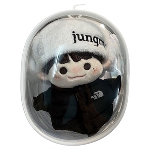 10cm15cm20cm娃包透明外出遛娃包痛包挂件棉花娃娃防尘收纳展示包