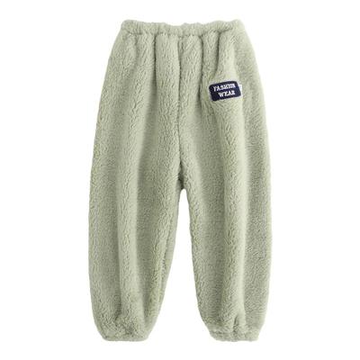 儿童暖暖裤男女童珊瑚绒保暖裤子