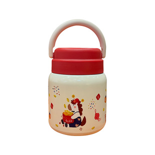 316焖烧杯带盖勺大口径燕窝银耳羹早餐杯壶500ml保温饭盒马年新款