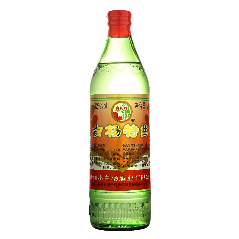新疆特产小白杨酒白杨特曲500ml