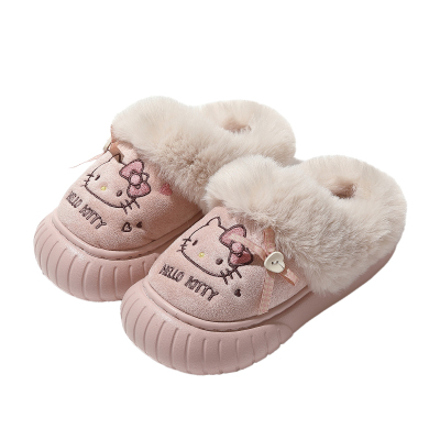 三丽鸥联名HelloKitty棉拖鞋包跟