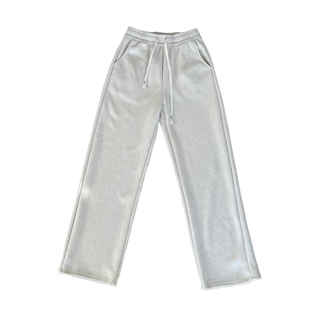 米白色阔腿裤女秋冬新款加绒加厚抽身直筒垂感高腰宽松休闲报恩裤