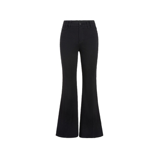 FIVE PLUS牛仔裤女弹力小个子梨型神裤显瘦高腰微喇叭裤通勤长裤