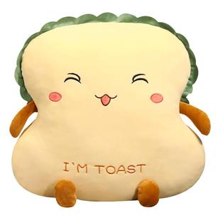 面包床头靠垫卧室床上靠枕抱着睡觉女生夹腿抱枕超软宿舍大靠背垫