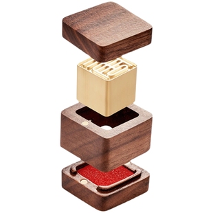 慢物质·印章定制个人姓名黄铜刻字篆刻定刻书法国画刻章藏书闲章签名高端檀木活字私人名字印章私章定制礼物