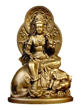 铜臻普贤菩萨坐像摆件