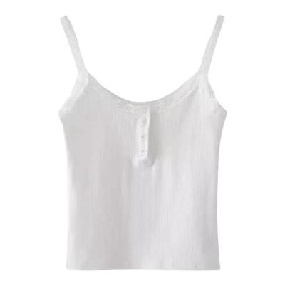 2024新款纯欲吊带背心带胸垫