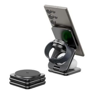 KUXIU三星三合一qi2磁吸无线充电器适用于Galaxy S25三星S25Ultra/S25US25+手机15W快充三星Watch 8手表耳机