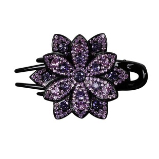 夹子头饰发夹女新后脑勺盘发大号头发抓夹发卡妈妈高端鸭嘴夹镶钻