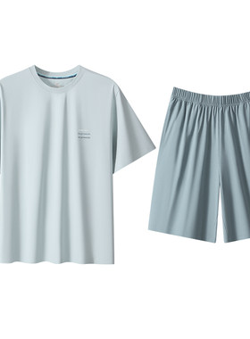 七匹狼男士睡衣纯棉家居服套装女