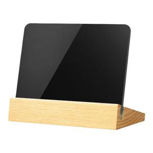 价格展示牌实木价签牌木制标价牌摆台胡桃木底座台卡桌面商品介绍价格签价牌台签台牌桌牌手写价目展示标签牌