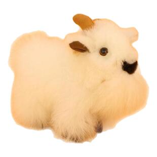 INCACULTURA品牌秘鲁PERU进口婴羊驼毛公仔毛绒玩具山羊绵羊羚羊