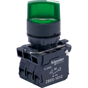 XB5AK123B1C带灯选择开关LED灯旋钮两档自锁 24V施耐德三位旋转