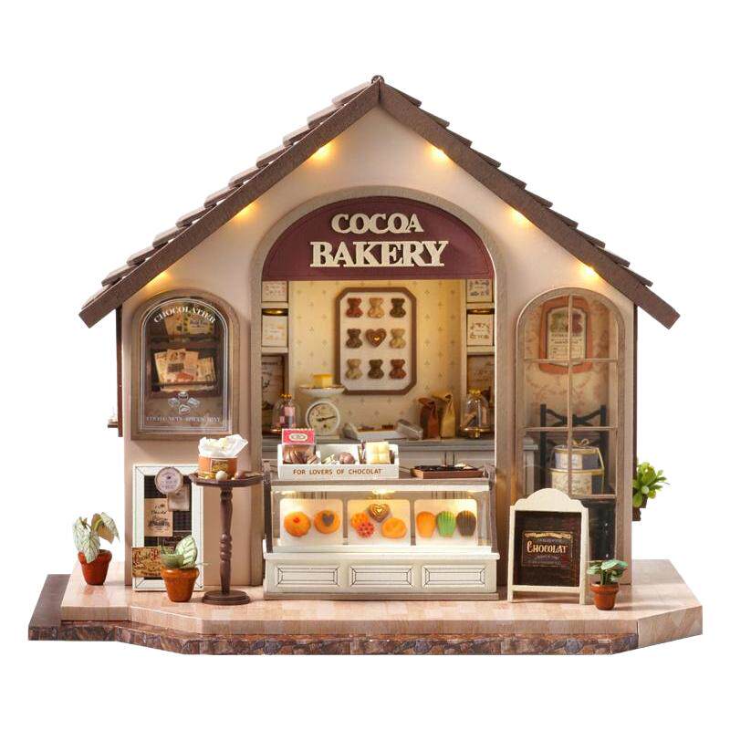 DIY小屋蛋糕甜品模型泡泡玛特