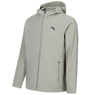 安踏加绒保暖连帽外套男秋冬季宽松大码运动休闲防风软壳开衫夹克