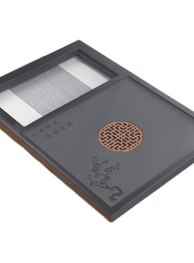 天然整块乌金石茶盘2025新款简约
