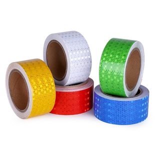 热卖 饰方格贴5夜间2inch警示蜂窝公分 反光胶带纯色晶格贴纸装