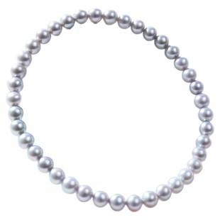 海水真多麻手链平替|天然淡水珍珠手链女款高级银蓝灰色珍珠手圈