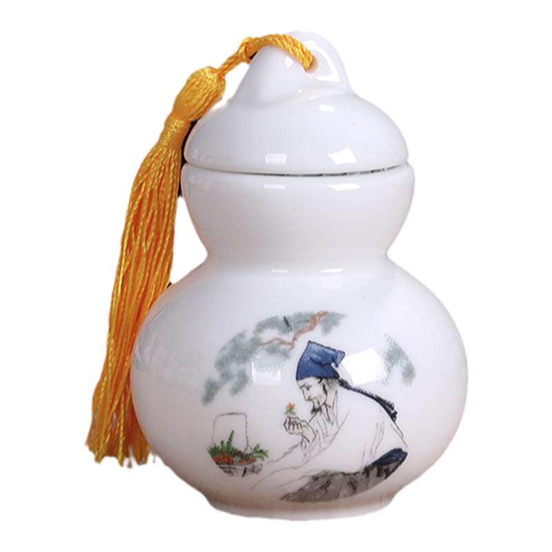 储茶罐葫芦罐子丹药小瓷瓶珍珠粉香粉药丸胶囊陶瓷密封瓶子茶叶罐