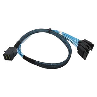 miniSAS线SATA数据线连接线SFF-8643硬盘1转分拖对4阵列卡驱动线