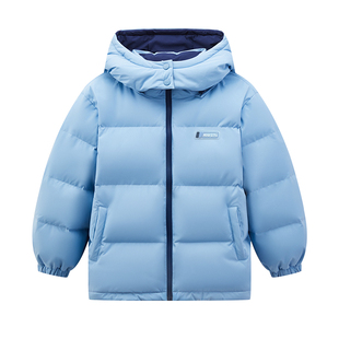 雪中飞儿童羽绒服2025新款男女童帽子可拆中大童加厚面包羽绒服冬