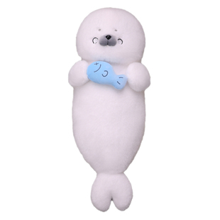 2026新款呆萌海豹毛绒玩具可爱玩偶超软耳机海狮公仔安抚娃娃女孩