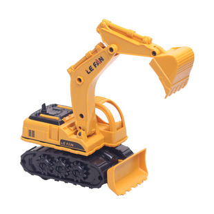乐凡灵动长臂挖掘机耐摔会跑工程车小玩具儿童男孩宝宝惯性挖土机