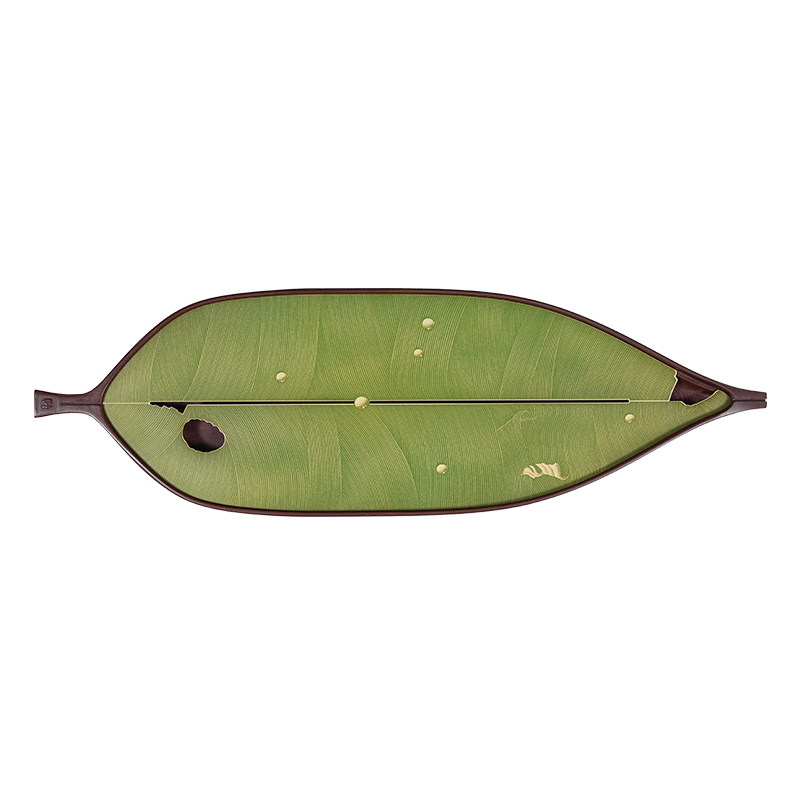 古歌【一叶双面茶盘】手工铜茶盘