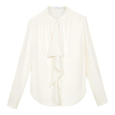 长袖衬衫朗姿设计感法式