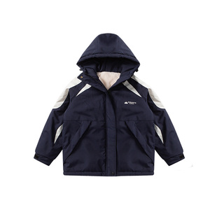 女童外套冬装2025新款洋气初中生大童防风冲锋衣保暖加厚派克棉服