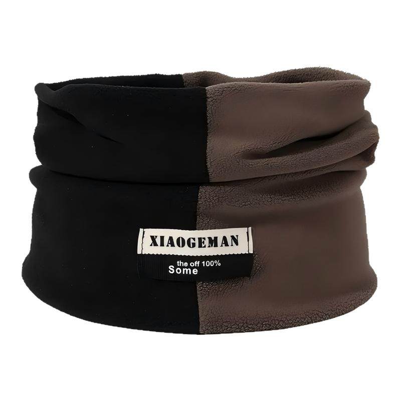 冬天新款男士护颈脖套加绒加厚骑行防寒秋冬季保暖套头围脖围巾