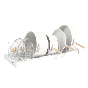 厨房置物架可调节伸缩橱柜内锅具厨具收纳放锅架台面碗碟架锅盖架