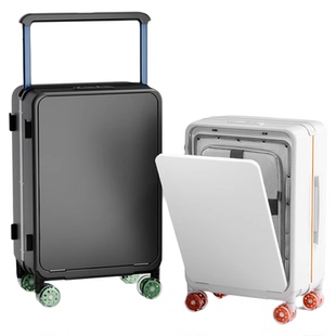 前置开口行李箱20寸登机箱免托运2025新款24男生前开盖宽拉杆旅行