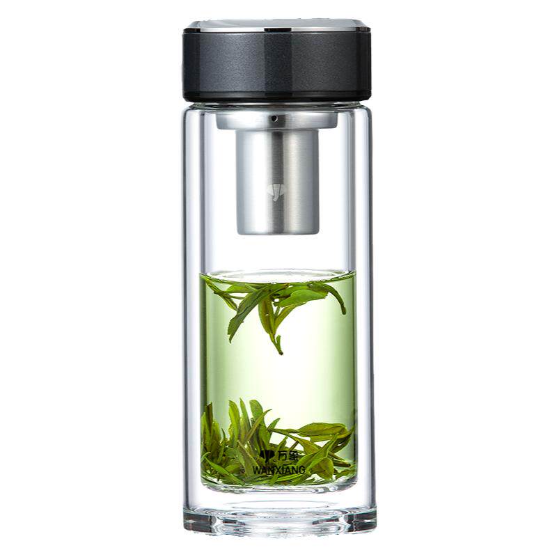 万象双层玻璃办公室泡茶杯