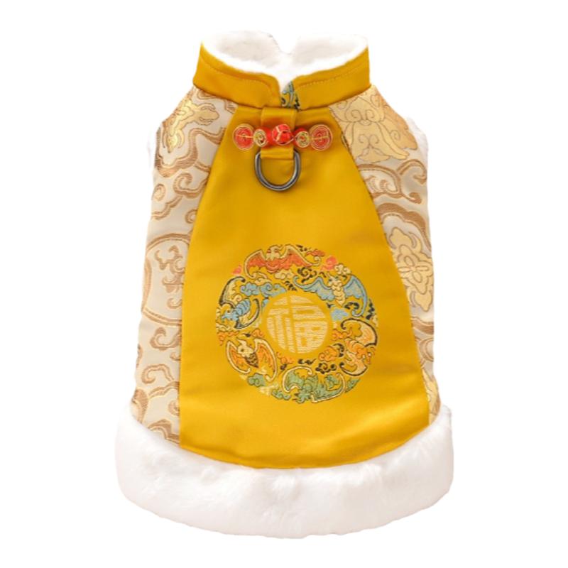 高端定制狗狗衣服泰迪比熊过年结婚礼服猫咪汉服宠物新年喜庆唐装