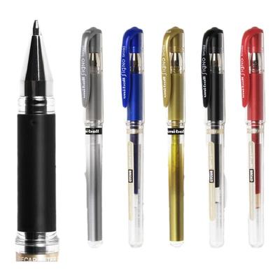 三菱粗头1.0办公黑色中性笔签字