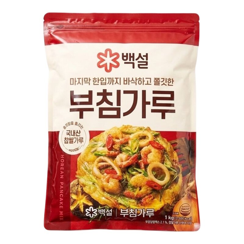 白雪牌CJ Beksul煎饼粉1kg厨房烘焙料理预拌粉辅料面粉韩式风味版