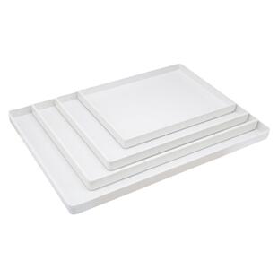 欧式水杯托盘塑料长方形客房茶具盘商用密胺收纳盘家用放杯子的盘