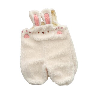 女童冬季套装婴儿洋气毛衣女宝宝可爱兔子毛绒保暖背带裤婴儿衣服