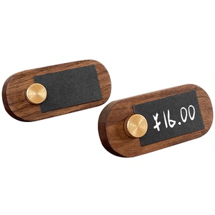 胡桃木手写价格展示牌商品标价牌木质价目标签立牌台签高档数字价签标牌架签手机超市茶叶烟酒价钱珠宝价码牌