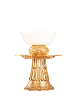 高脚托盘供水杯吉祥八宝