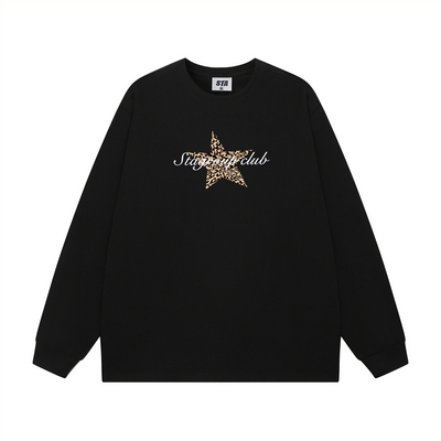 STA旗舰店美式潮牌小众设计感长袖男女复古重磅纯棉打底圆领卫衣
