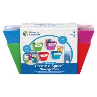 美国Learning Resources儿童笔筒收纳盒小学生文具彩色磁性储物盒
