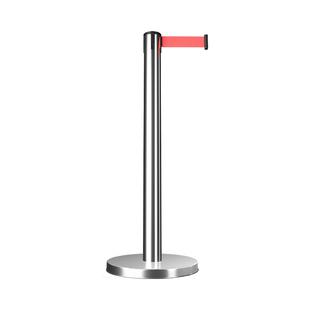 隔离带伸缩带黑色一米线围栏排队护栏不锈钢栏杆银行警戒带警示柱