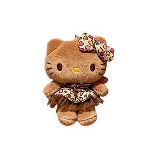 葡萄甜豹纹黑皮蝴蝶结美拉德Kitty猫咪挂件毛绒公仔玩偶书包挂饰