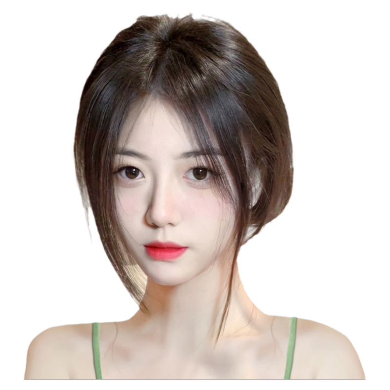怡泽真发气质八字福袋网刘海片
