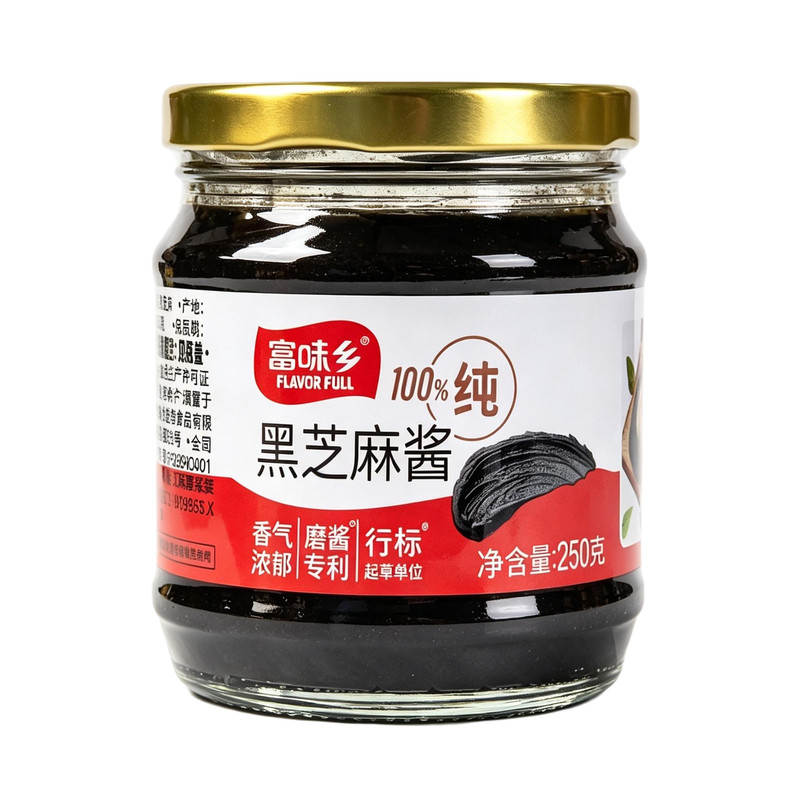 富味乡黑芝麻酱250g涂抹面包烘焙蛋糕卷糕点传统火锅蘸料调味酱